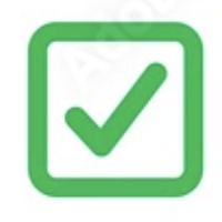 Green checkmark in a checkbox